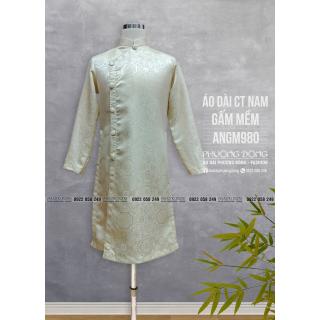 Áo Dài Cách Tân Nam Gấm ANGM980